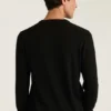 Jersey de cuello en V de lana merino lavable Jersey de cuello en V de lana merino lavable