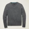 Jersey de cuello en V de lana merino lavable Jersey de cuello en V de lana merino lavable