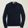 Jersey de cuello en V de lana merino lavable Jersey de cuello en V de lana merino lavable