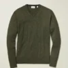 Jersey de cuello en V de lana merino lavable Jersey de cuello en V de lana merino lavable