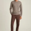 Jersey de cuello en V de merino lavable Jersey de cuello en V de merino lavable