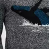 Jersey de cuello redondo con ballena