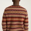 Jersey de cuello redondo con diseño Argyle Fair Isle Jersey de cuello redondo con diseño Argyle Fair Isle