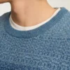 Jersey de cuello redondo con efecto ombré