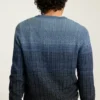Jersey de cuello redondo con efecto ombré