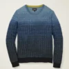 Jersey de cuello redondo con efecto ombré