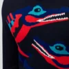 Jersey de cuello redondo con estampado de cocodrilos Jersey de cuello redondo con estampado de cocodrilos