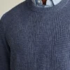 Jersey de cuello redondo con punto de rombos Jersey de cuello redondo con punto de rombos