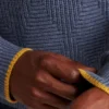 Jersey de cuello redondo con punto de rombos Jersey de cuello redondo con punto de rombos