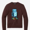 Jersey de cuello redondo con robot