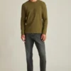 Jersey de cuello redondo con tejido de gofre