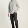 Jersey de cuello redondo con tejido de gofre
