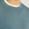 Jersey de cuello redondo con tejido de gofre