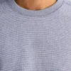 Jersey de cuello redondo con tejido de gofre