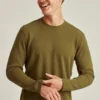 Jersey de cuello redondo con tejido de gofre