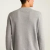 Jersey de cuello redondo con tejido de gofre