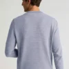 Jersey de cuello redondo con tejido de gofre