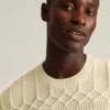 Jersey de cuello redondo con trenzado Jersey de cuello redondo con trenzado