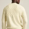 Jersey de cuello redondo con trenzado Jersey de cuello redondo con trenzado