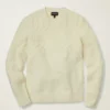 Jersey de cuello redondo con trenzado Jersey de cuello redondo con trenzado