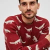 Jersey de cuello redondo con zorro