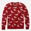 Jersey de cuello redondo con zorro