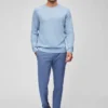 Jersey de cuello redondo de algodón ecológico
