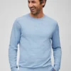 Jersey de cuello redondo de algodón ecológico