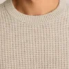 Jersey de cuello redondo de cachemira italiana Jersey de cuello redondo de cachemira italiana
