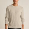 Jersey de cuello redondo de cachemira italiana Jersey de cuello redondo de cachemira italiana