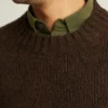 Jersey de cuello redondo de lana de alpaca Jersey de cuello redondo de lana de alpaca