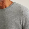 Jersey de cuello redondo de lana merino lavable Jersey de cuello redondo de lana merino lavable