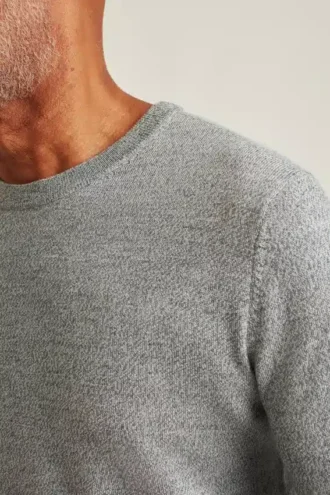 Jersey de cuello redondo de lana merino lavable