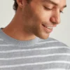 Jersey de cuello redondo de lino Jersey de cuello redondo de lino