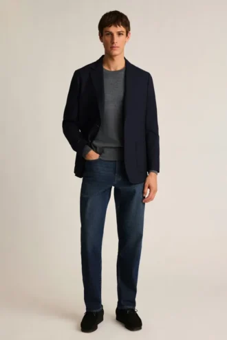 Jersey de cuello redondo de merino lavable
