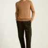 Jersey de cuello redondo de merino lavable