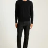 Jersey de cuello redondo de merino lavable