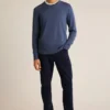 Jersey de cuello redondo de merino lavable