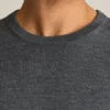 Jersey de cuello redondo de merino lavable