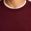 Jersey de cuello redondo de merino lavable