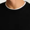 Jersey de cuello redondo de merino lavable
