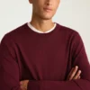 Jersey de cuello redondo de merino lavable