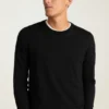 Jersey de cuello redondo de merino lavable
