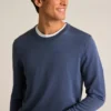 Jersey de cuello redondo de merino lavable