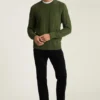 Jersey de cuello vuelto de algodón y cachemira Jersey de cuello vuelto de algodón y cachemira