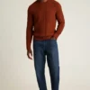 Jersey de cuello vuelto de algodón y cachemira Jersey de cuello vuelto de algodón y cachemira