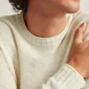 Jersey de cuello vuelto de algodón y lino Jersey de cuello vuelto de algodón y lino