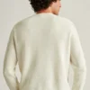 Jersey de cuello vuelto de algodón y lino Jersey de cuello vuelto de algodón y lino