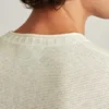 Jersey de cuello vuelto de algodón y lino Jersey de cuello vuelto de algodón y lino