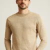 Jersey de cuello vuelto de lino italiano Jersey de cuello vuelto de lino italiano